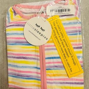 Little sleepies sunrise stripe 2T zippy new in bag